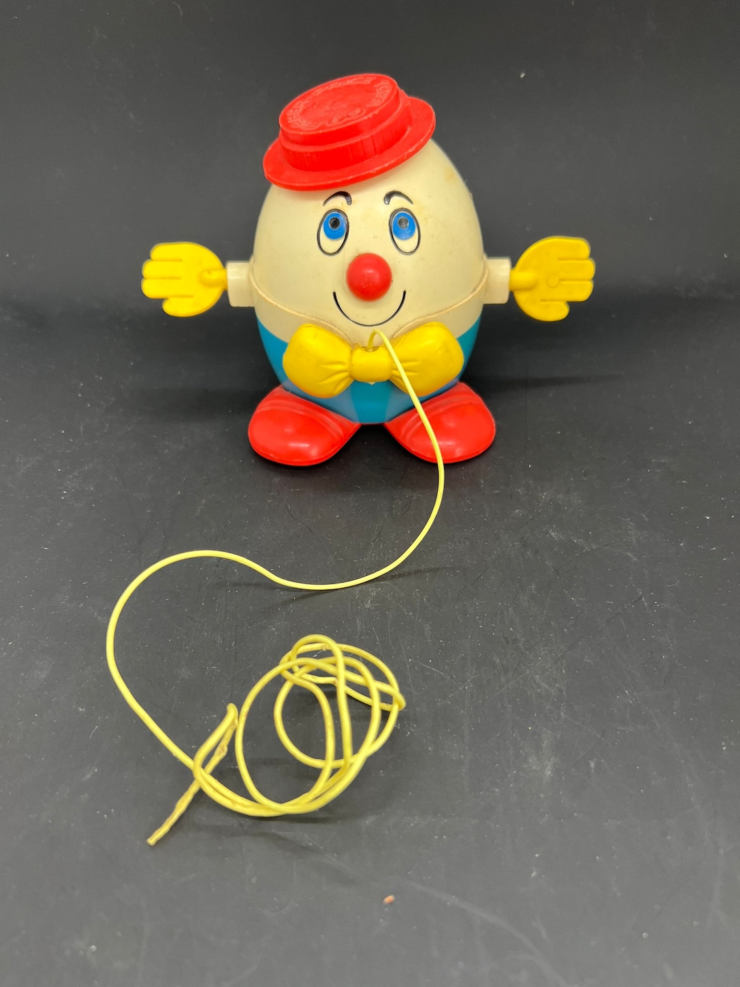 Vintage Humpty Dumpty Fisher Price Working Pull Toy Circa 1970s Etsy