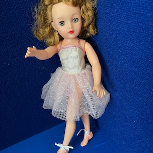 1950’s Vintage Ideal Miss Revlon 18” Ballerina Vinyl Doll, VT-20, Twist Waist, High Heel Feet
