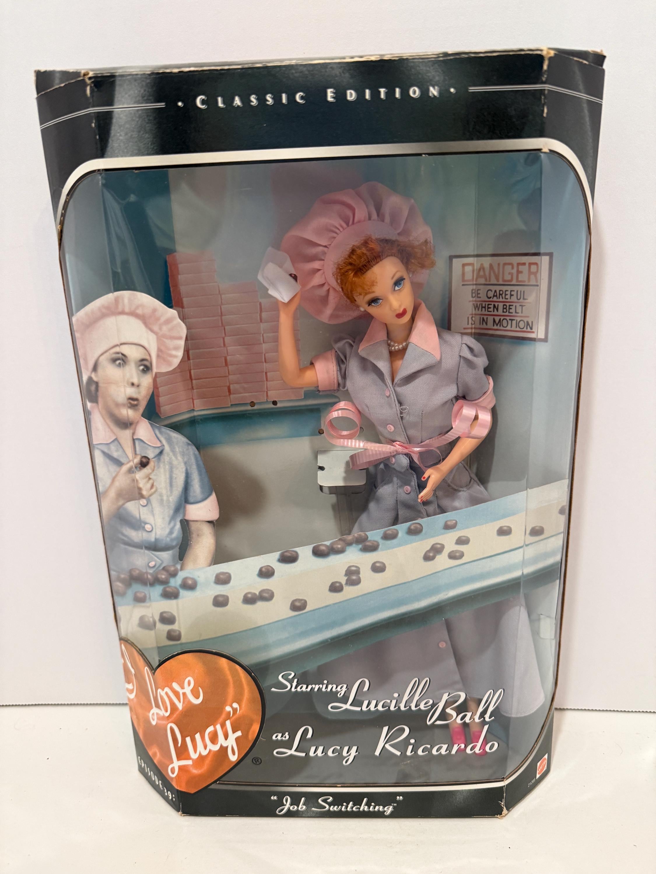 Vintage I Love Lucy Barbie Doll Job Switching Chocolate Factory