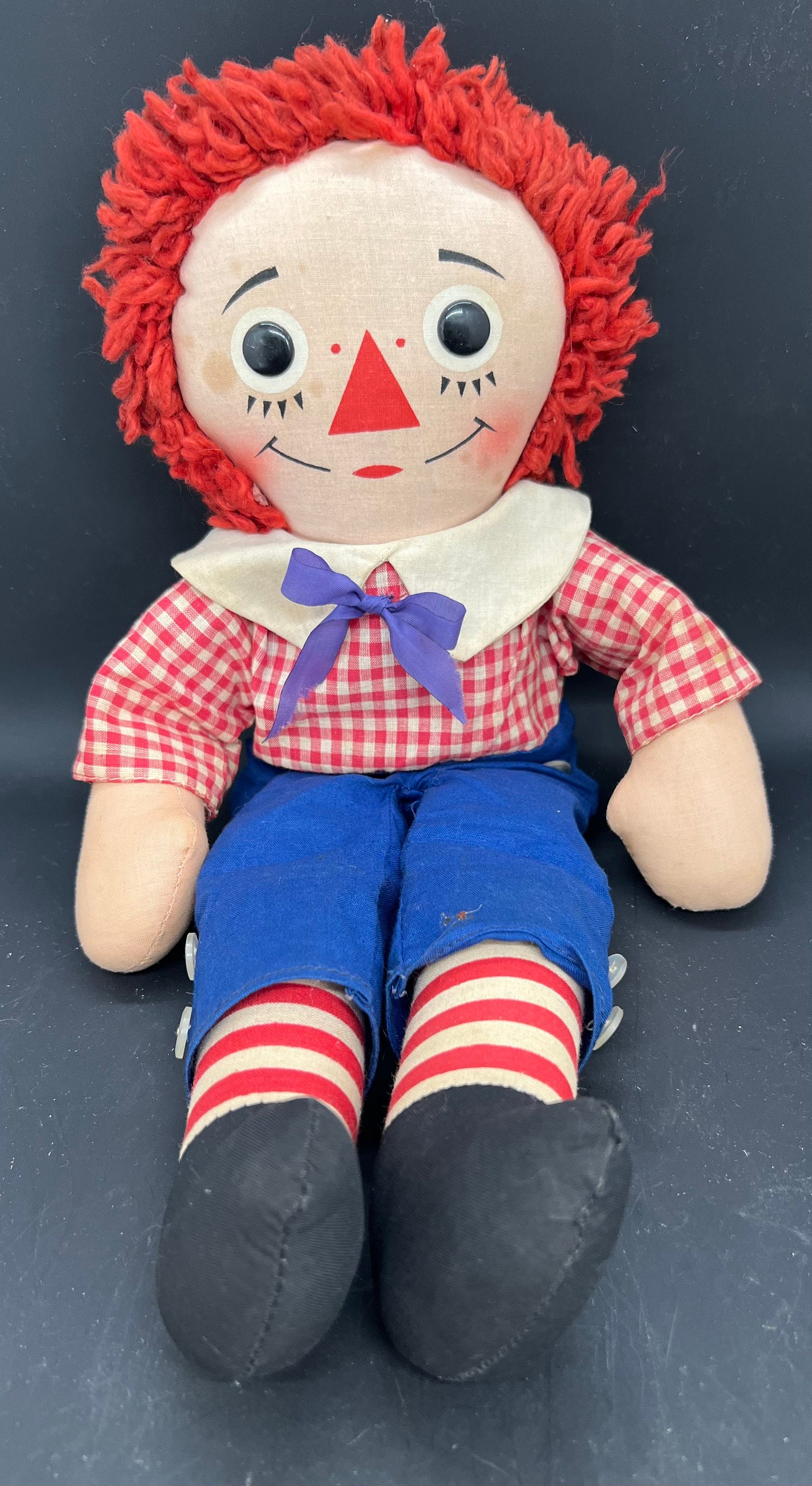 Vintage Knickerbocker Raggedy Andy 16 Cloth Rag Doll Circa 1960s, Made ...