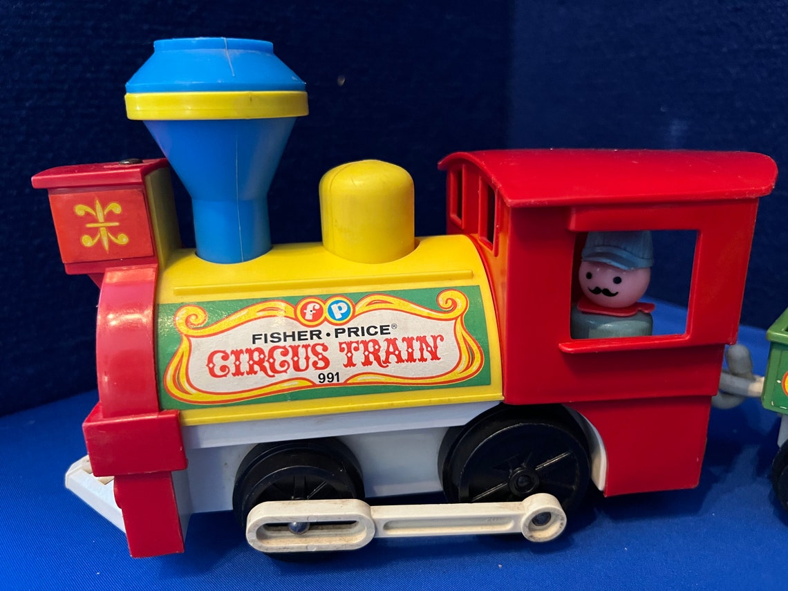 Vintage Fisher Price Circus Train Set 991 Etsy