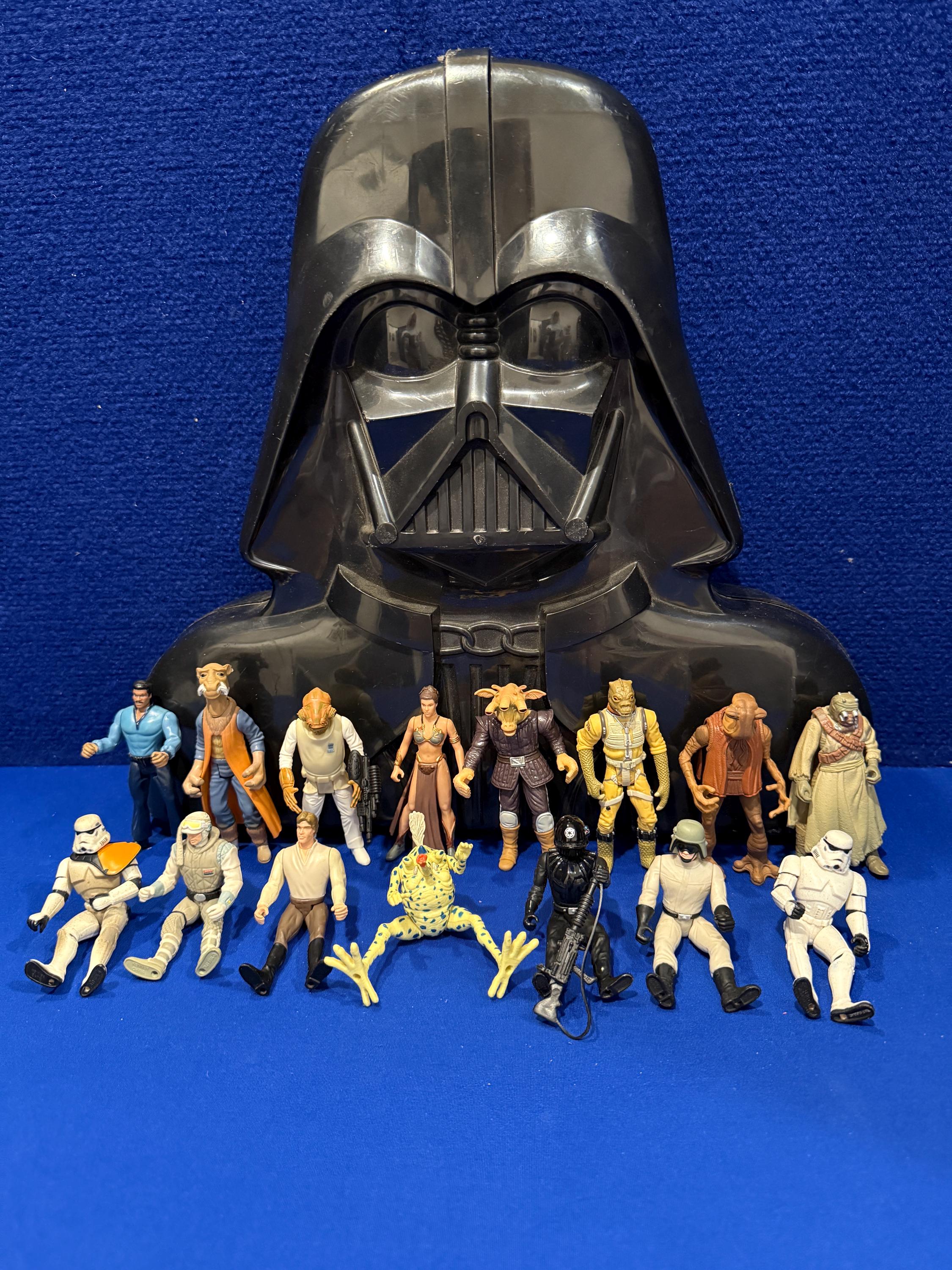 Vintage Darth Vader Action Figure Case: 15 Kenner Star Wars
