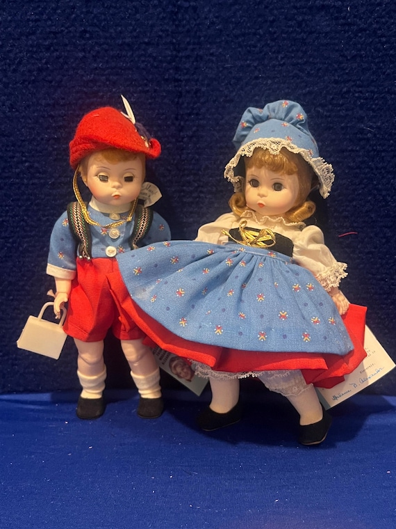 Vintage Madame Alexander Dolls, Hansel (#453) and Gretel (#454