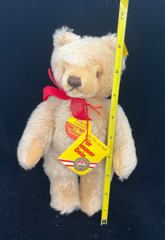 9” German Steiff Vintage Mohair Fur Teddy Bear #0201/26 Made