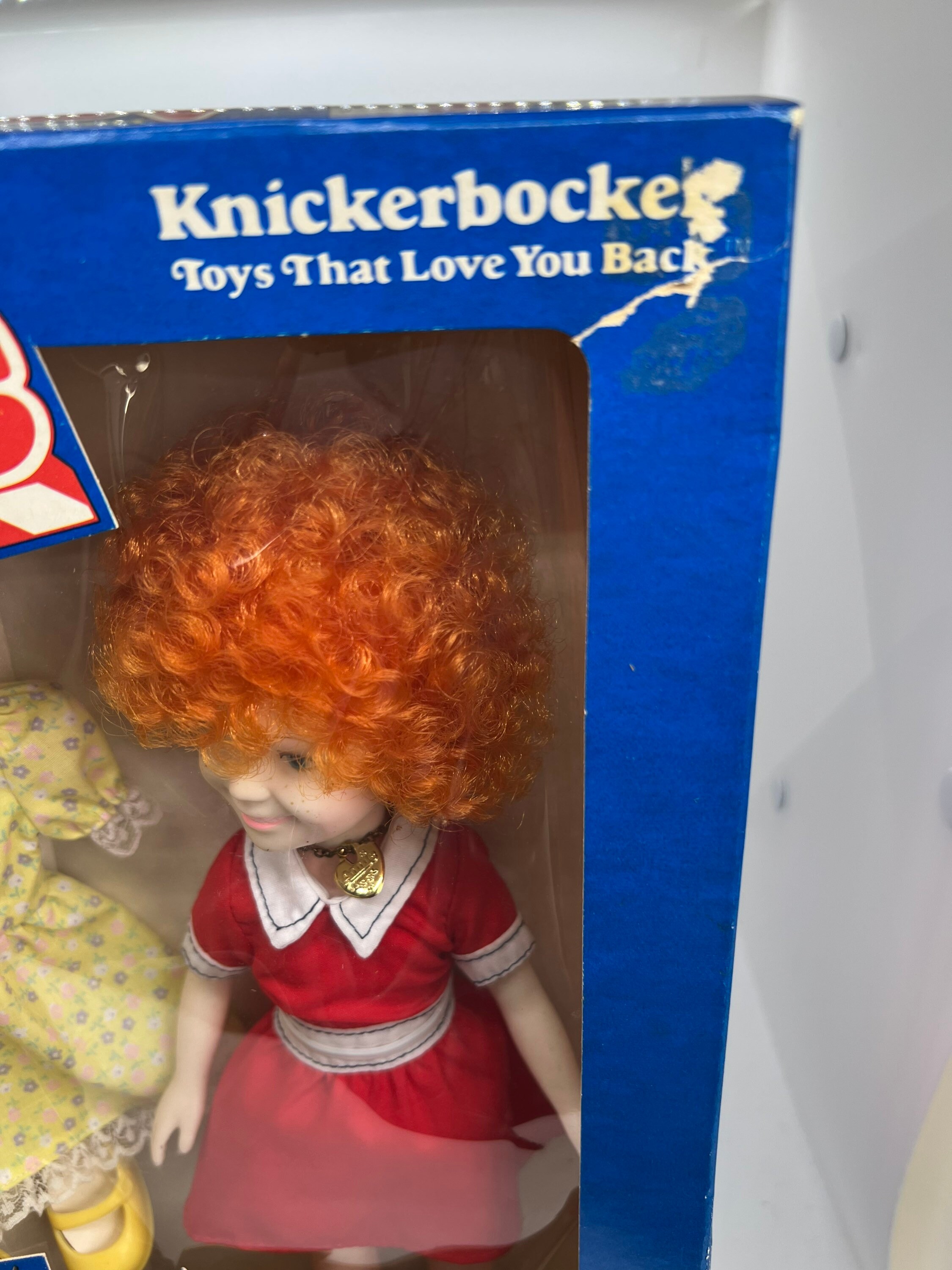 Vintage 1982 Knickerbocker Annie, Little Orphan Doll #3856 Open Box Lot