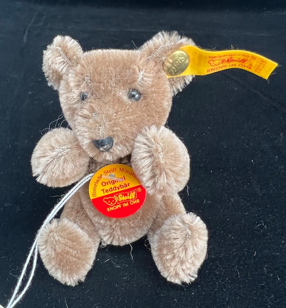 ぬいぐるみ Antique Steiff Teddy Bear 1984 Vintage 1984 Steiff Mini Teddy Brown Bear #030109 Germany - Etsy