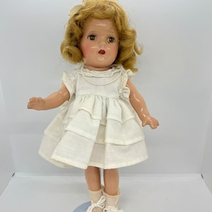 1930er Jahre Suzette Shirley Temple Look-Alike 13 ”Vintage Kompositionspuppe