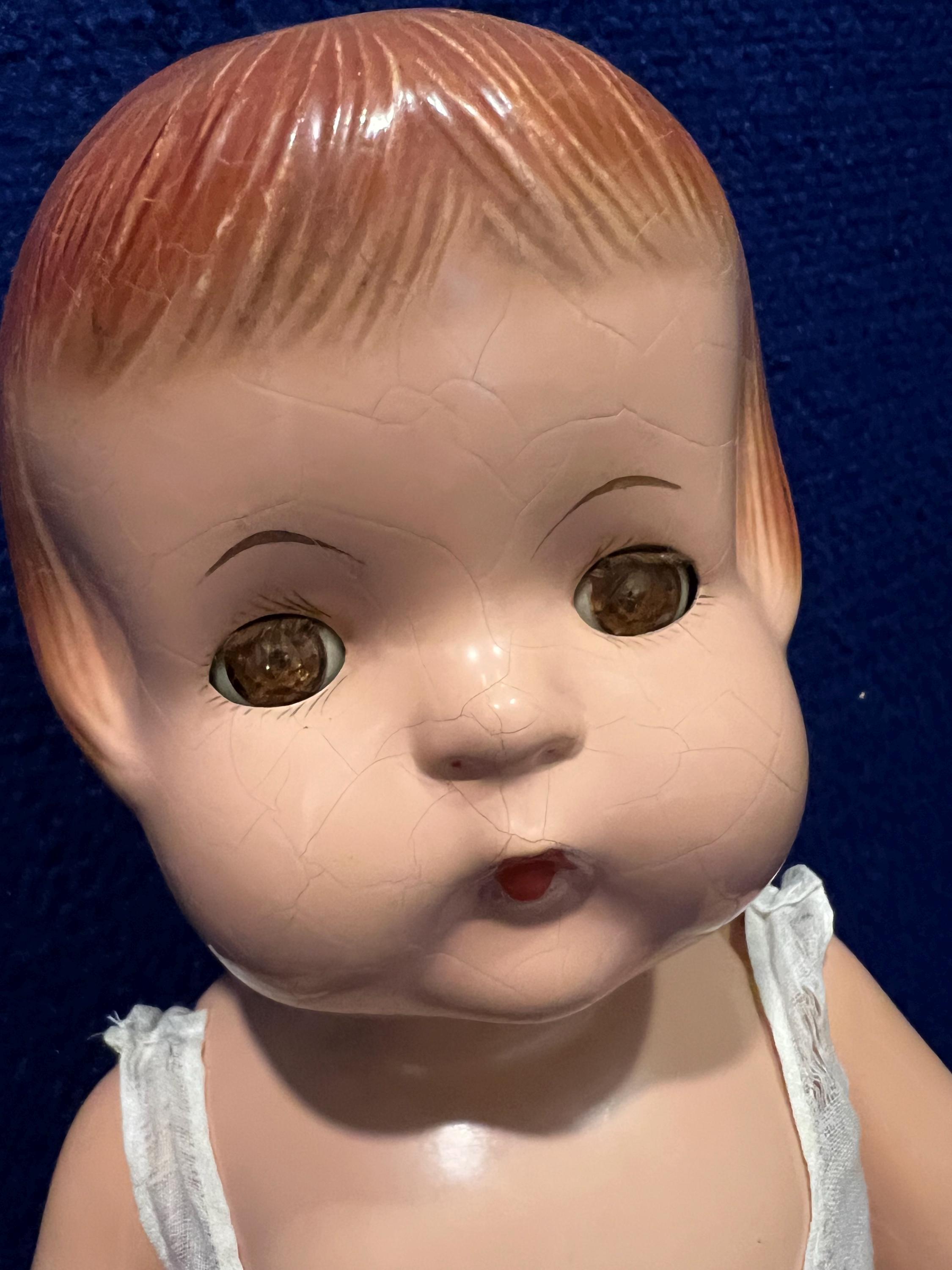 1930's Antique Composition 9” Effanbee Patsy Babyette Doll