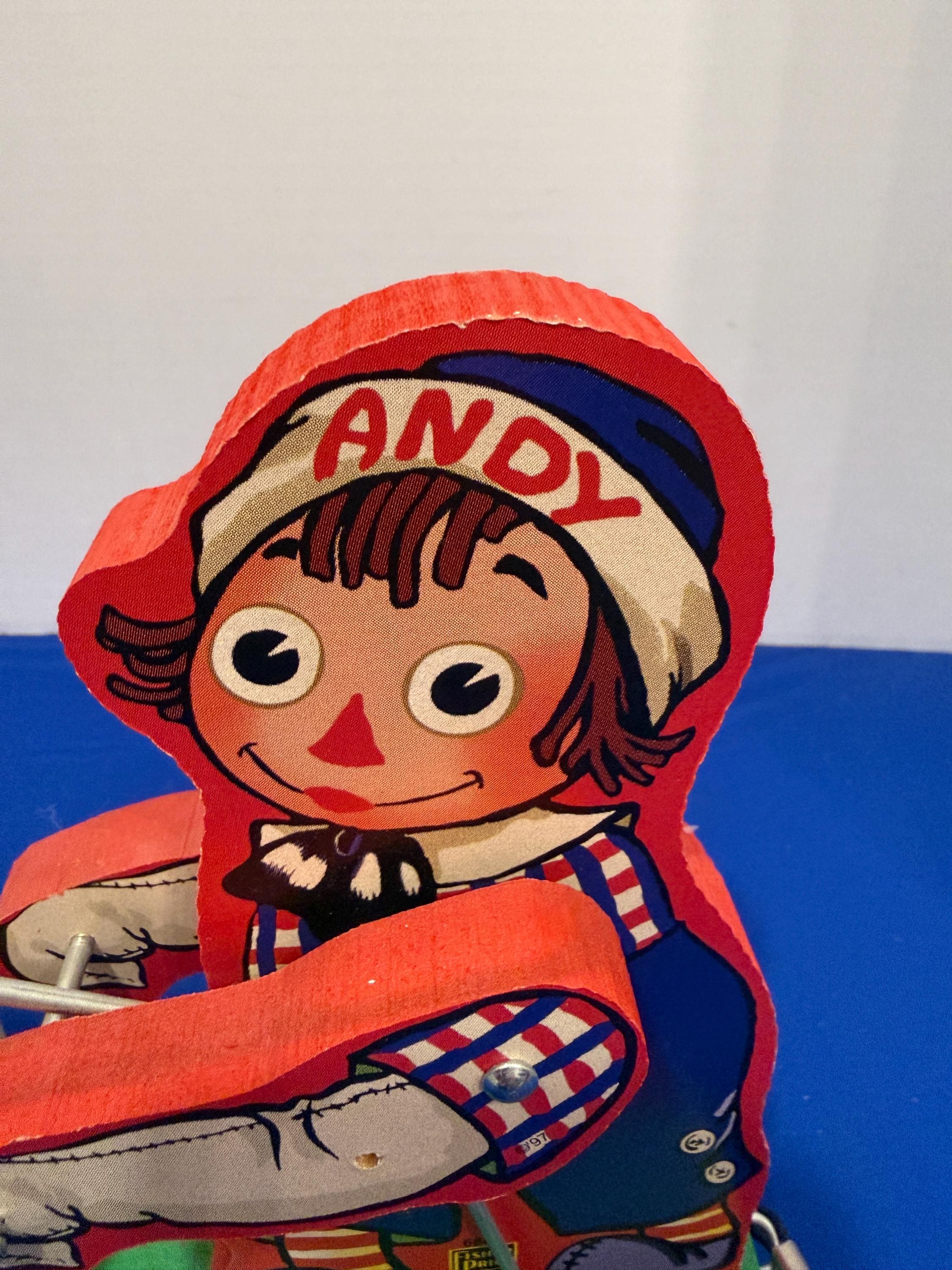 Vintage Fisher-price Raggedy Ann & Andy Parade Wooden Pull Toy - Etsy
