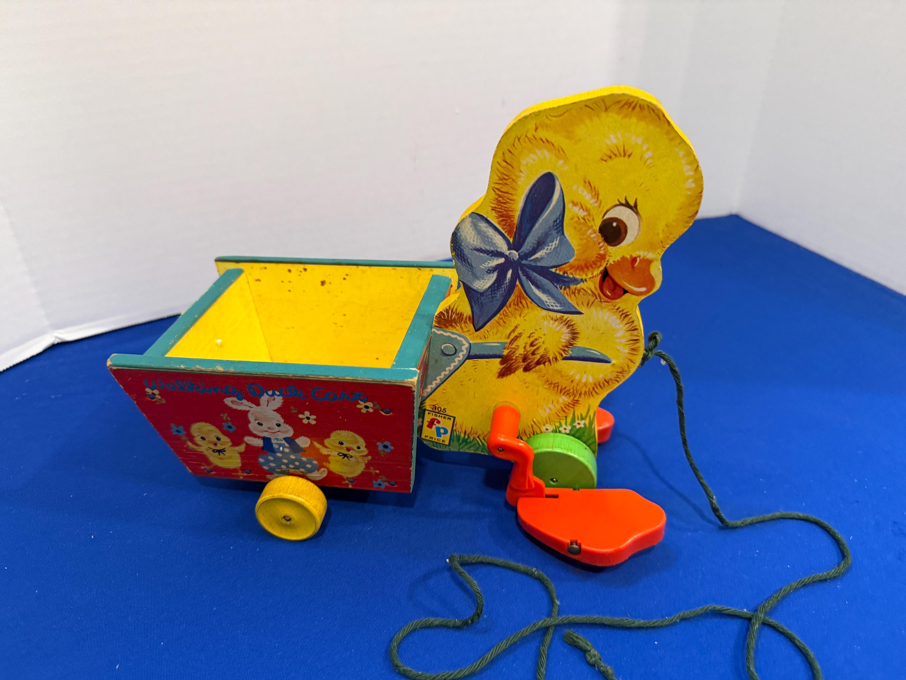 Walking Duck Cart 木製おもちゃ レトロ アヒル Duck Pulling Cart - Etsy
