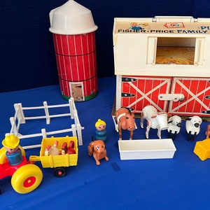 Vintage Fisher Price Farm Set with Silo #915