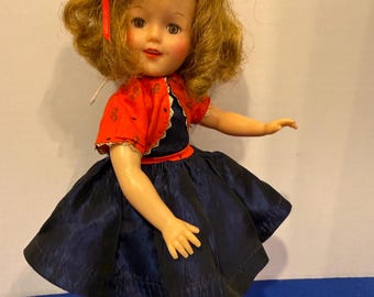 Vintage Shirley Temple 13” Doll Ideal Toy Corp w/ Tagged Dresses Original Shoes & Slip