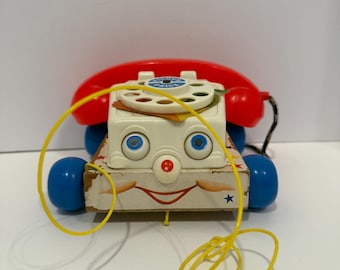1960's Vintage Fisher-price Chatter Telephone - Etsy