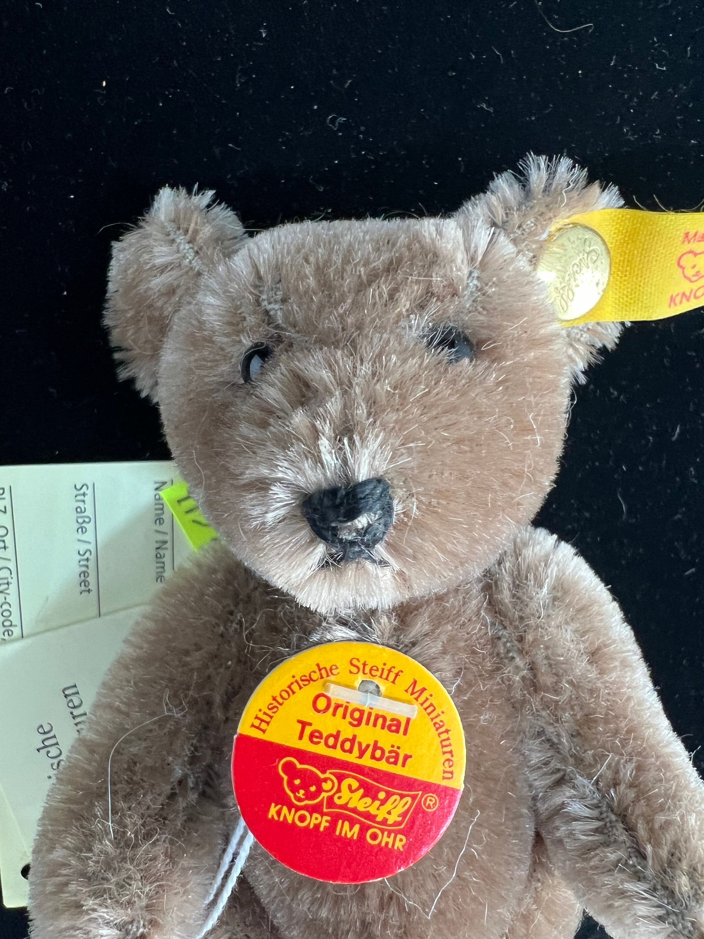 Vintage 1984 Steiff Mini Teddy Brown Bear #030109 Germany - Etsy