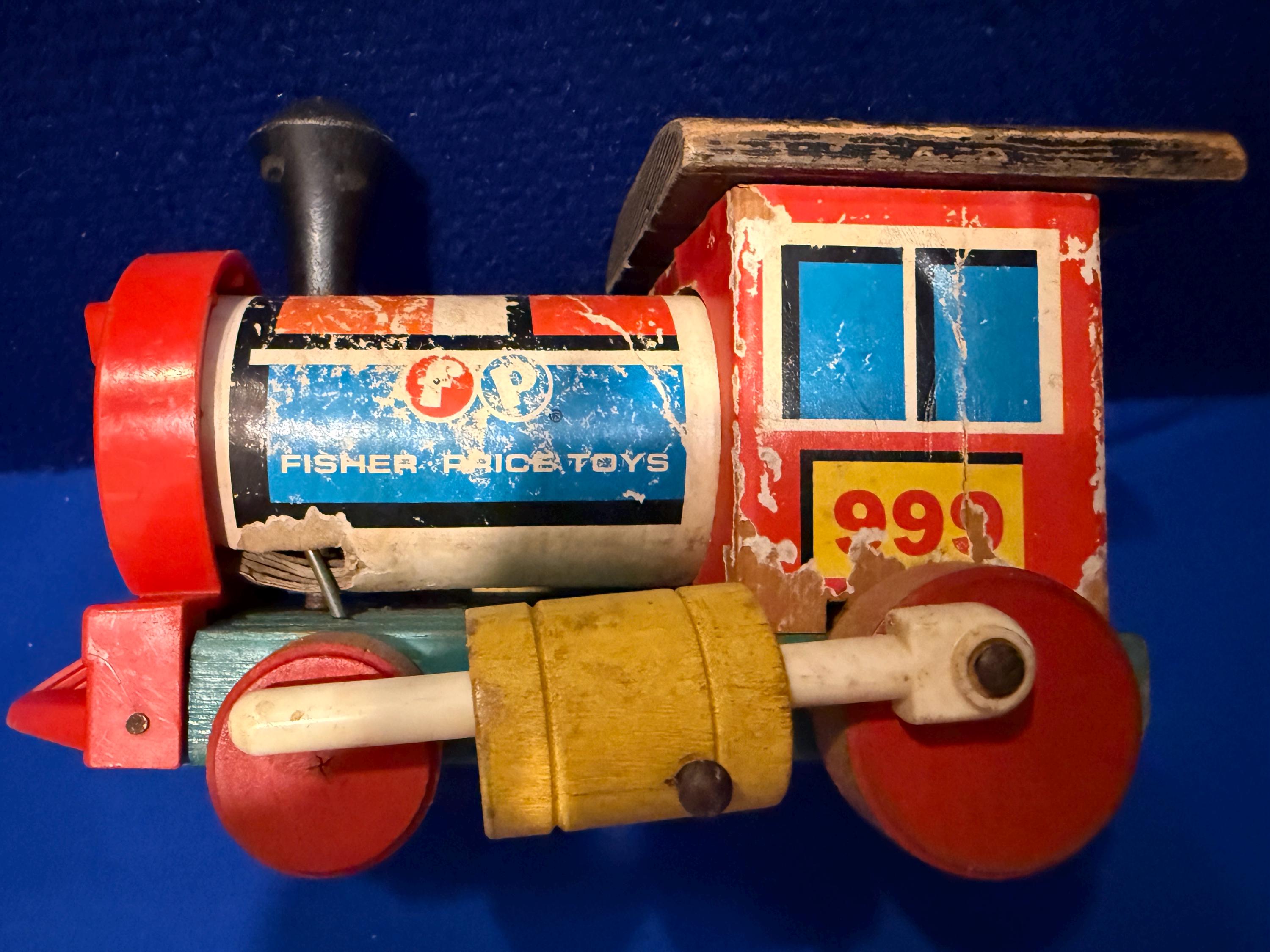 Vintage 1963 Wooden Fisher-price Huffy Puffy Train Set - Etsy
