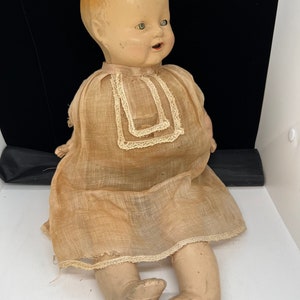 Early 1900’s Straw Stuffed 18” Baby Doll