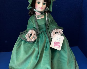 Vintage Madam Alexander Scarlet 21" Doll in Green Velvet