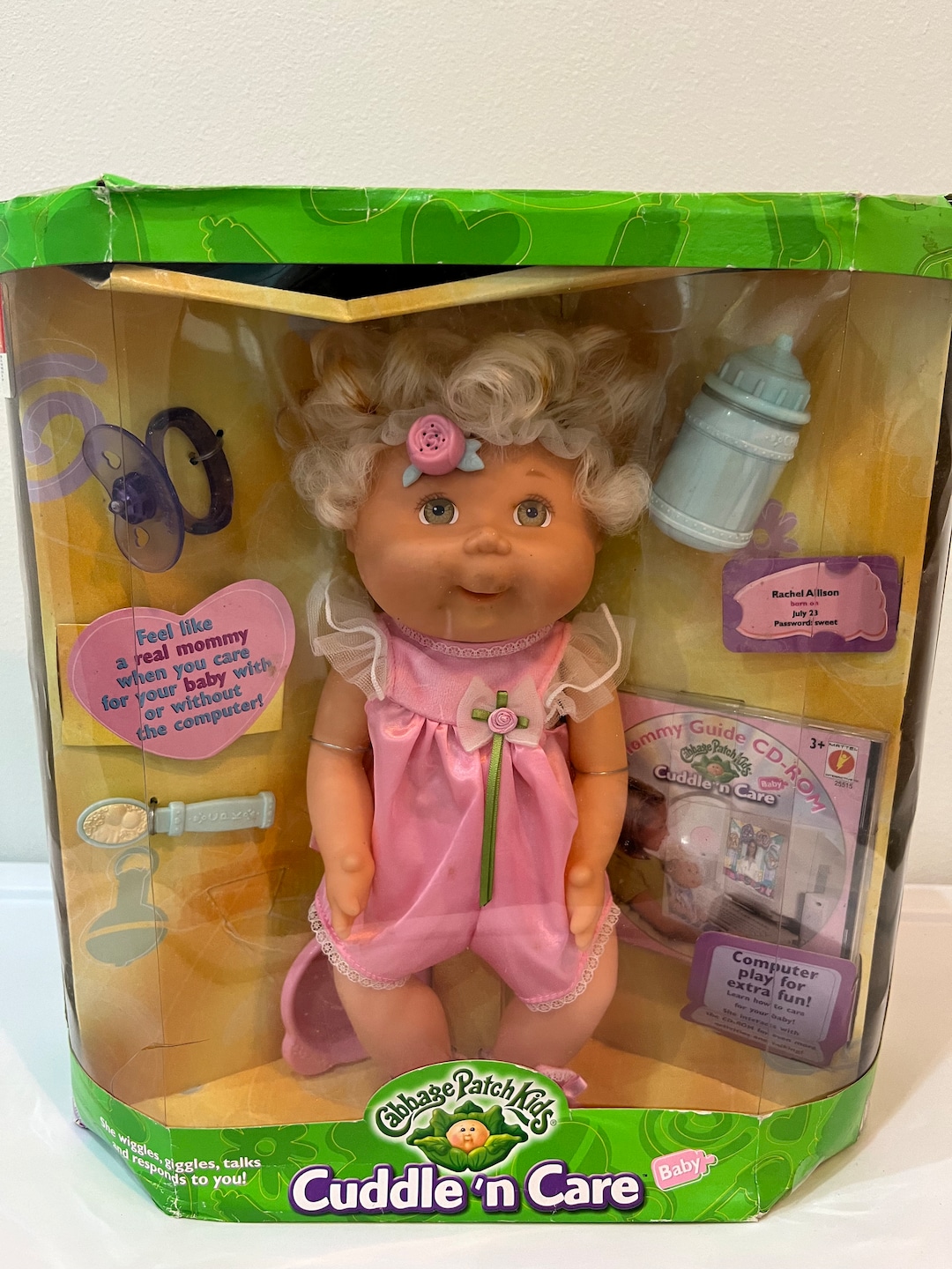Cabbage Patch Kids Cuddle and Care Baby Doll Rachel Allison Vintage 2000 