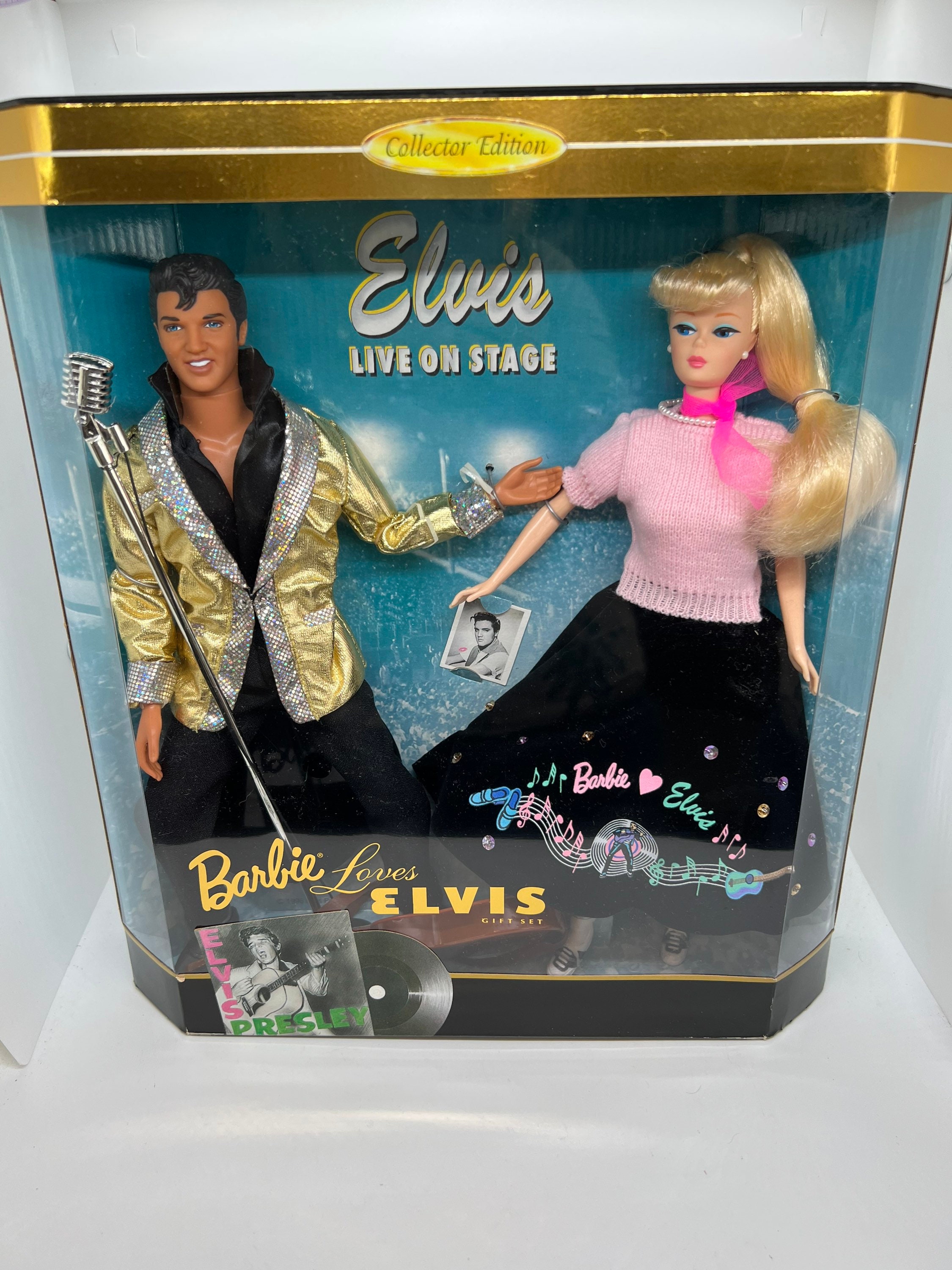 Vintage Barbie Loves Elvis Collector Set: 1996 Mattel Dolls, New