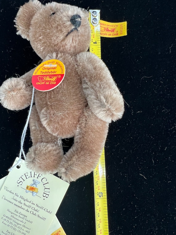 Vintage 1984 Steiff Mini Teddy Brown Bear #030109 Germany - Etsy