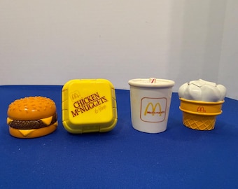 Vintage McDonald’s Changeables Toy Set, 1990s Happy Meal Figures