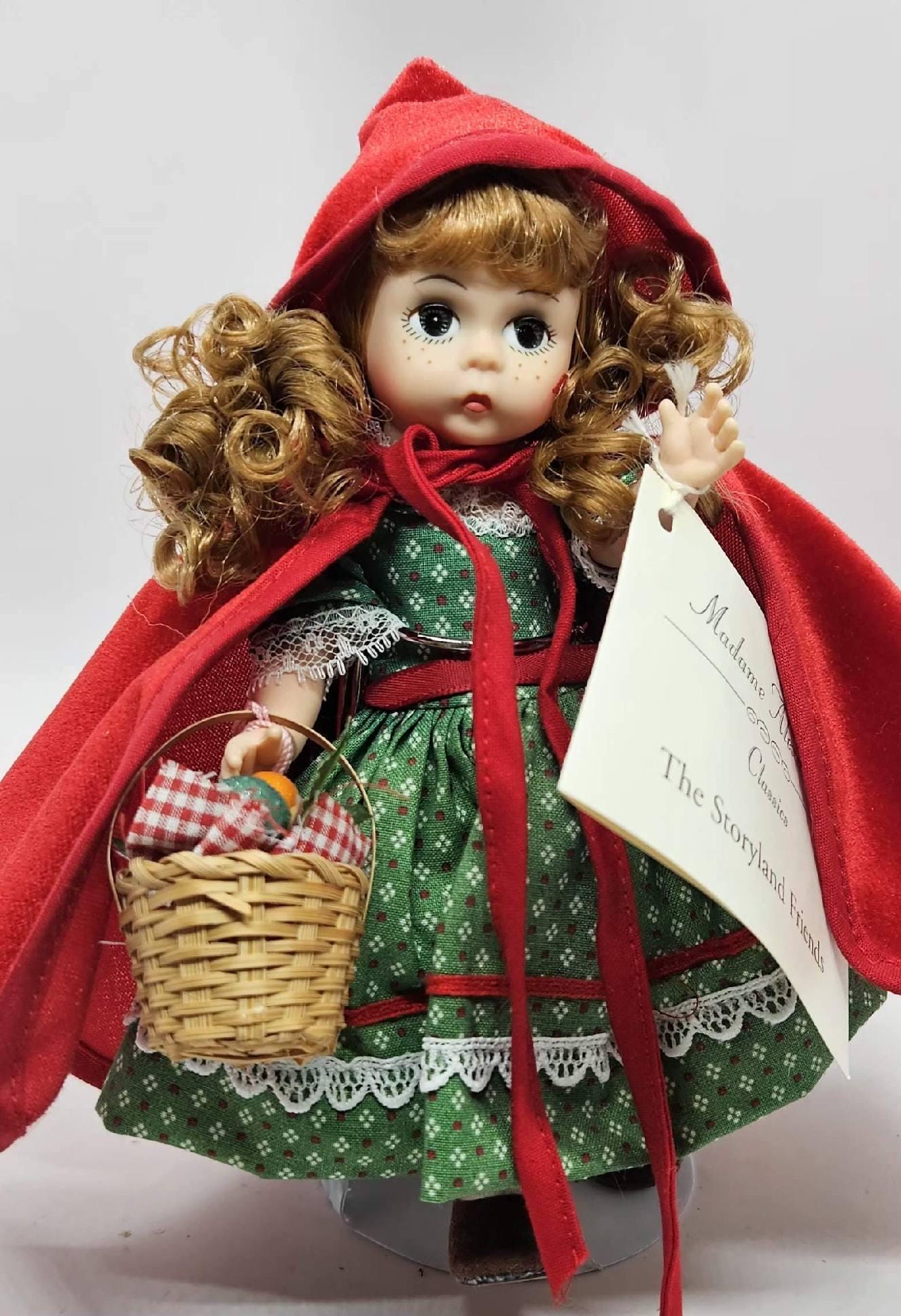 ★ハンドメイド★ミニチュア 2wayバッグ レッド ドールアウトフィット Madame Alexander Little Red Riding Hood Doll, Storyland Classics