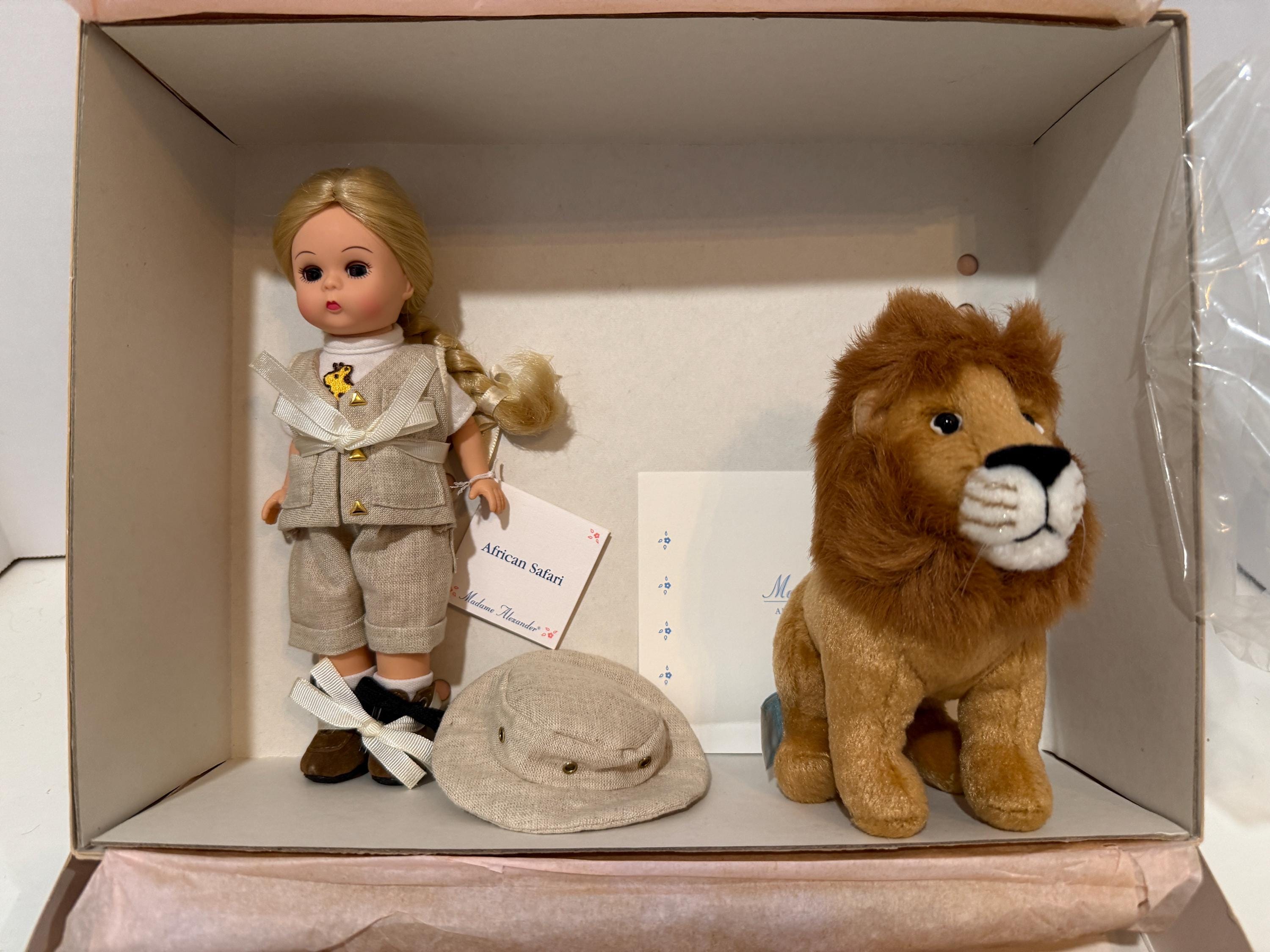 Vintage Madame Alexander “african Safari” 8” Doll Doll Set From