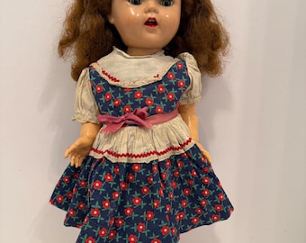 Vintage Ideal W16 Doll – 16” Hard Plastic Cryer Doll, Sleep Eyes