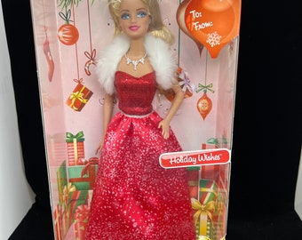 New 2000’s Holiday Wishes Barbie Doll in Mint Condition