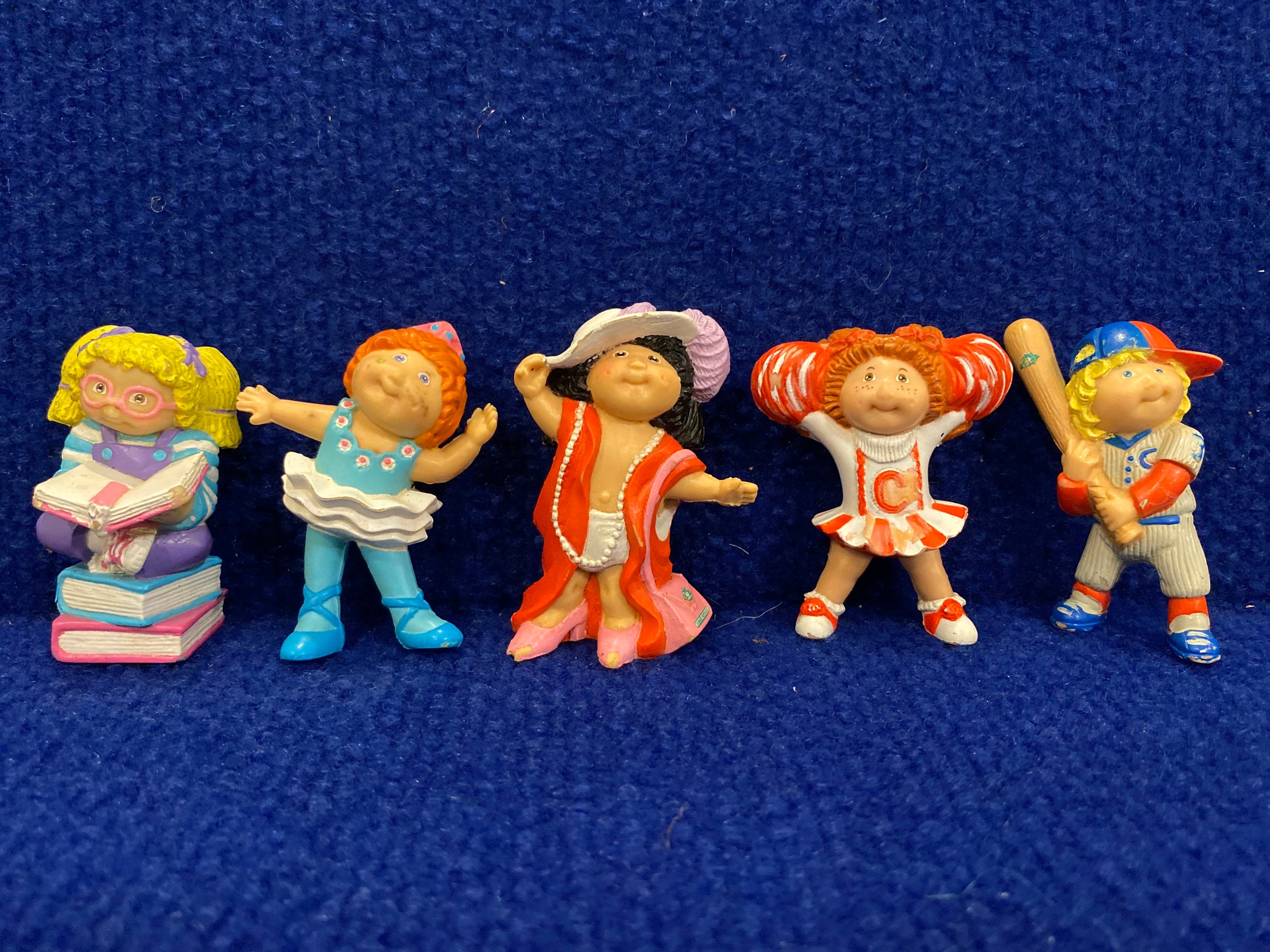 Vintage Lot Of 5 Miniature 2 1/2" Cabbage Patch Doll Figures
