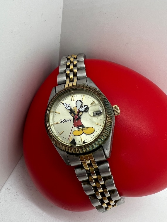 Vintage Two-Tone Disney Mickey Watch