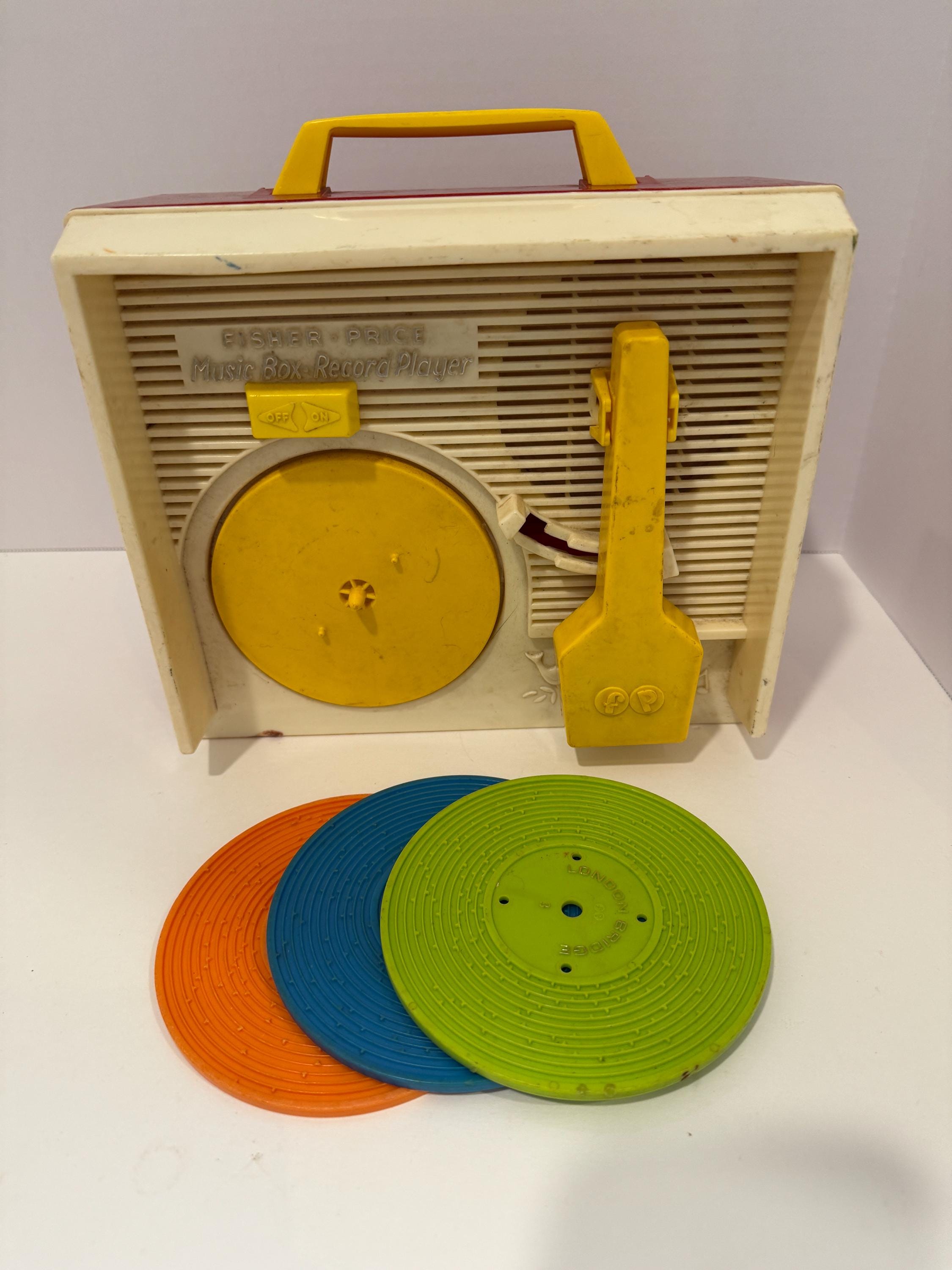 Vintage Working Fisher-price #995 Music Box Record Player