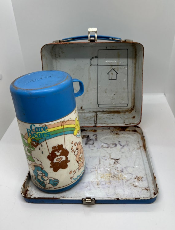 Vintage Metal Lunchbox Care Bears with Thermos ci… - image 4