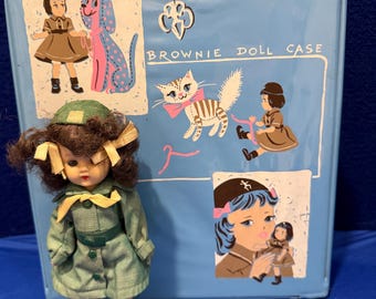 Vintage Doll Effanbee Doll Girl Scout Doll 1966 Date Green GS