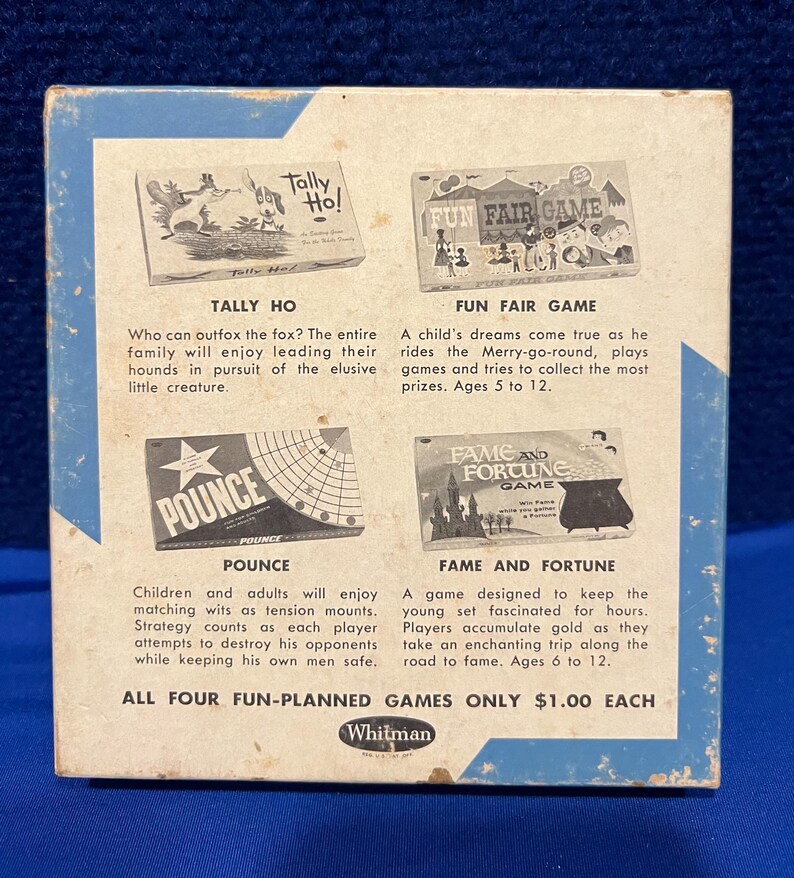 Rare Totally Intact Treasure Kit of Six Card Games in Original ...