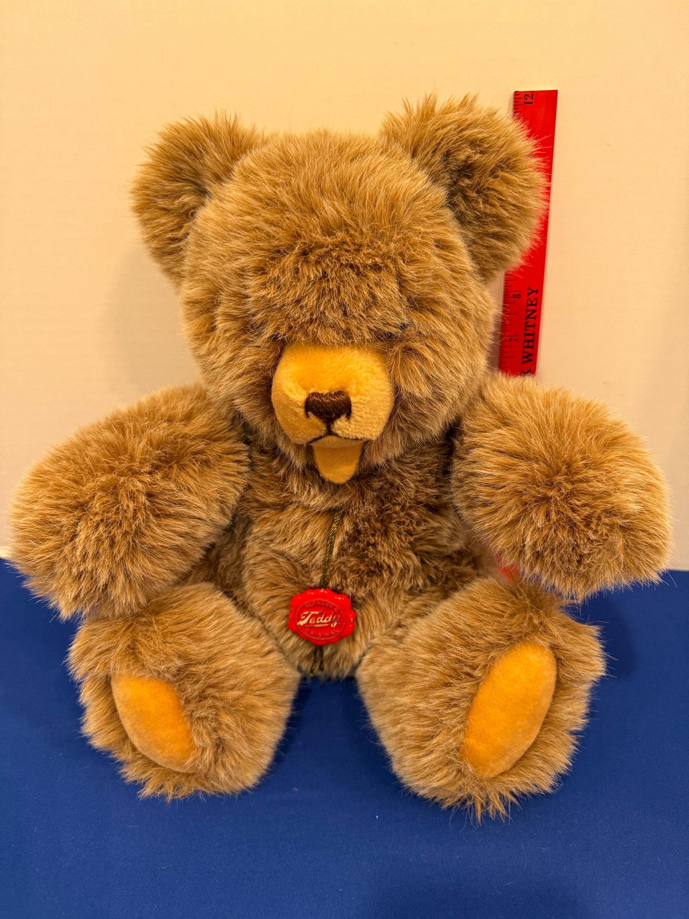 ドイツアンティークHermann Teddy 人形 Vintage Hermann Teddy Bear, West Germany Plush Collectible, 12