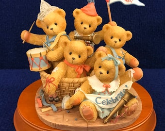 Vintage New in Box Cherished Teddies 5 Year Anniversary Figurine