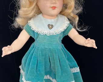 1946-1950 Mary Hoyer 14” Marked Blonde Doll