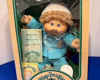 Vintage 1983 Coleco Cabbage Patch Kid Valentine Denney, Box, Papers, Tag #3900