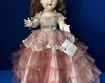 1950’s Beautiful American Character Sweet Sue 24”  Walker Doll in Original Cotillion Hoop Skirt Ball Gown