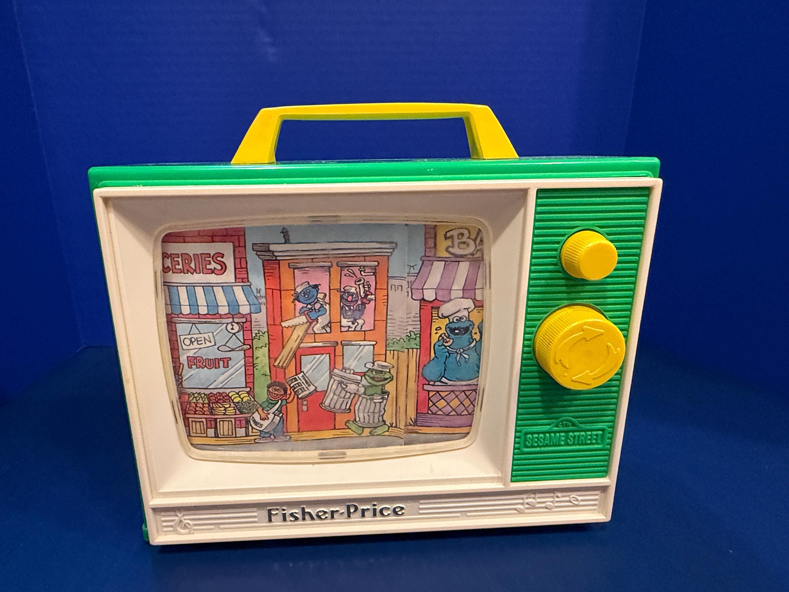 60's vintage「FISHER PRICE」ピーカブー　TV オルゴール Vintage Fisher Price Music Box Tv - Etsy Canada