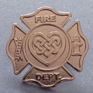 Celtic heart fire dept/ pin Irish Ireland