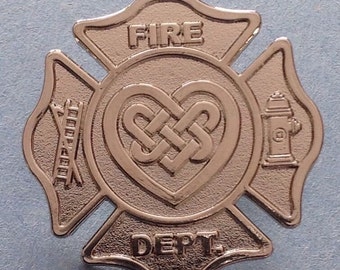 Celtic heart fire dept/ pin Irish Ireland
