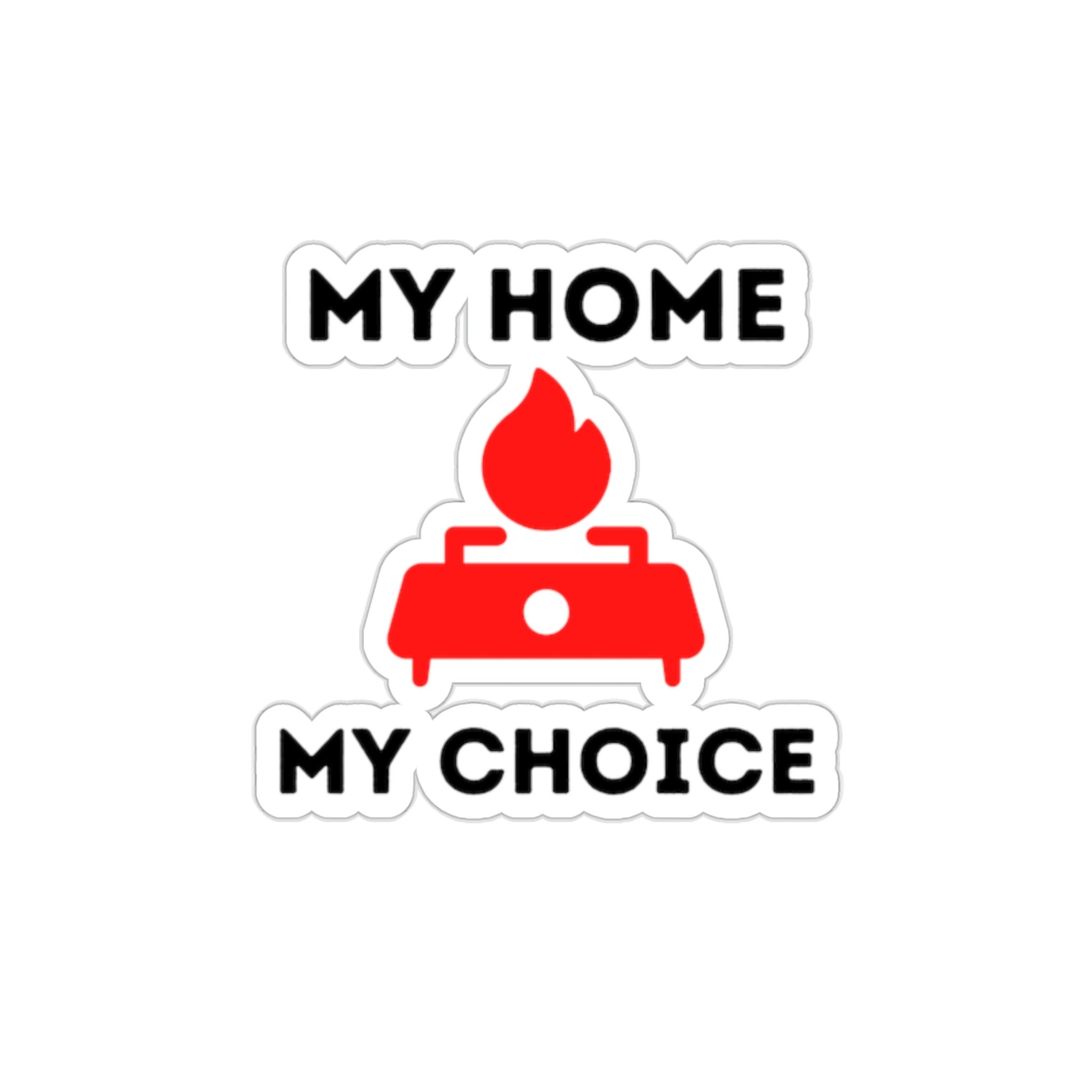 Gas Stove Die-Cut Stickers