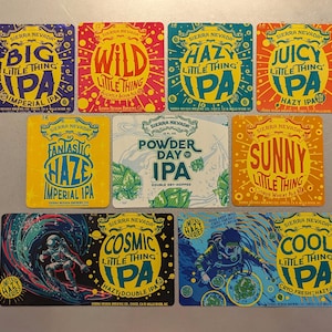 Craft Beer Magnets Sierra Nevada Hazy Little Thing, Big, Wild, Sunny, Cool, Cosmic, Fantastic Haze IPA, Powder Days,