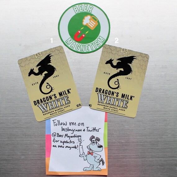 Beer Magnetism New Holland Brewing Co Dragon S Milk White Etsy