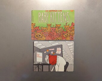 Craft Beer Magnet Fat Orange Cat Brew I Don't Like Mondays IPA India Pale Ale, Baby Kittena