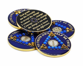 Crystallized Blue AA Coin