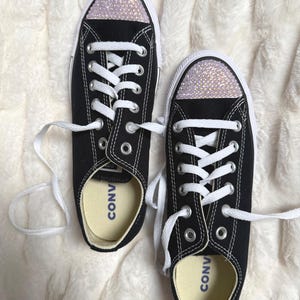 Swarovski Jeweled Converse Chuck Taylor All Stars Low Top - Tickled Pink Woman&#39;s US 8