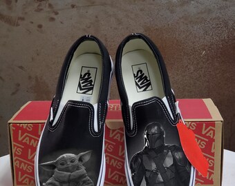 all black vans custom